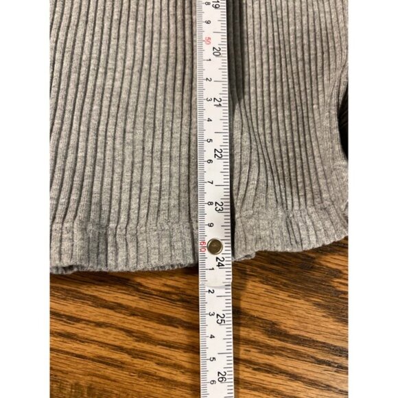 ROSAE PARIS Ribbed Mock Neck Keyhole Back Long Sleeve Organic Cotton Sweater M - Picture 10 of 10